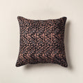 Brown Pure Cotton Hand Batik Cushion Cover (18 x 18 in)