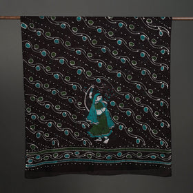  Brown Cotton Hand Batik Print Dupatta