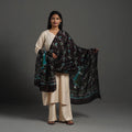  Brown Cotton Hand Batik Print Dupatta