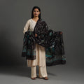 Buy Brown Hand Batik Printed Cotton Dupatta Online