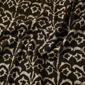 Brown Cotton Hand Batik Print Fabric