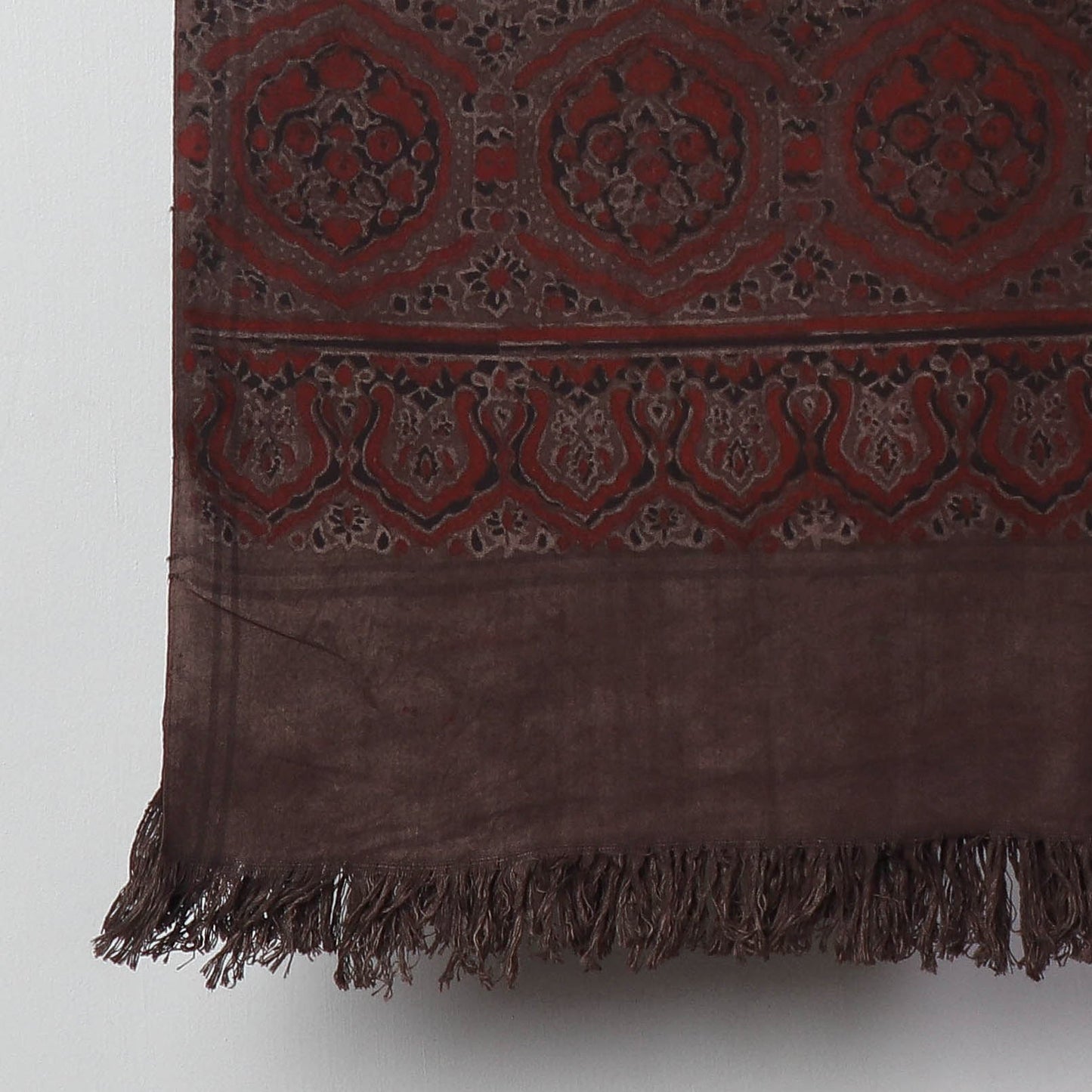 Buy Block Print Cotton Ajrakh Handloom Towel