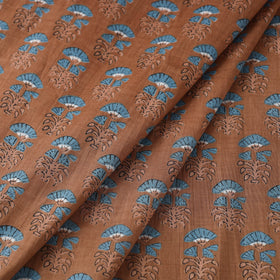 Brown Cotton Jaipur Print Fabric