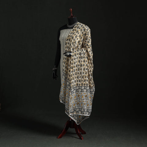 Cotton jaipur printed dupatta 11 - handcrafted