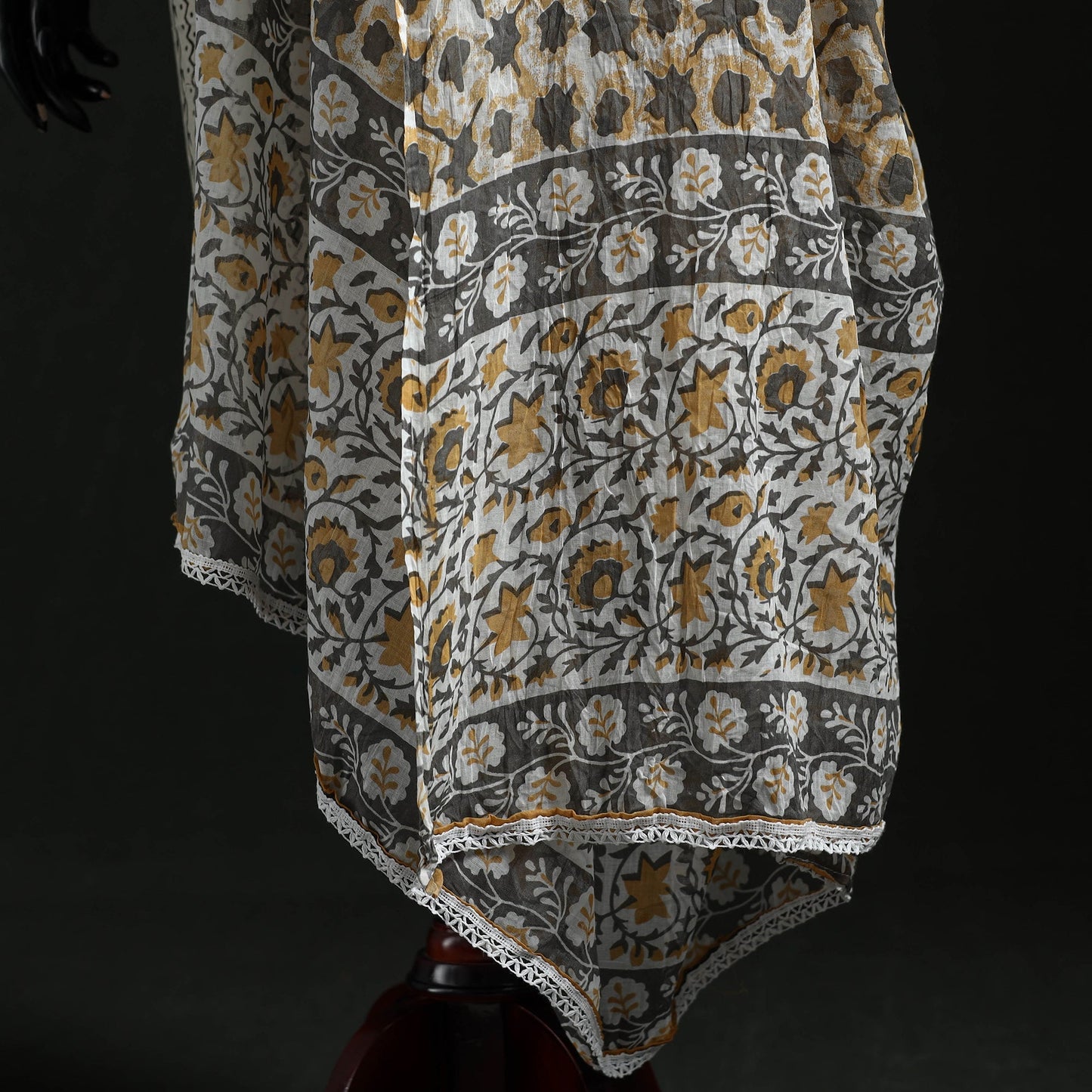 Cotton jaipur printed dupatta 11 - handcrafted