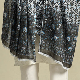  Brown Cotton Jaipur Printed Dupatta Online