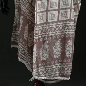 Cotton jaipur printed dupatta 16 - handcrafted