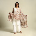  Brown Cotton Jaipur Printed Dupatta 