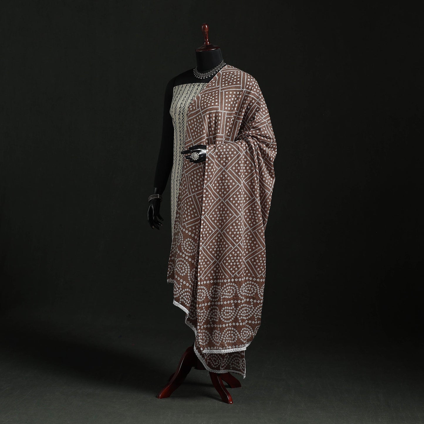 Cotton jaipur printed dupatta 23 - handcrafted