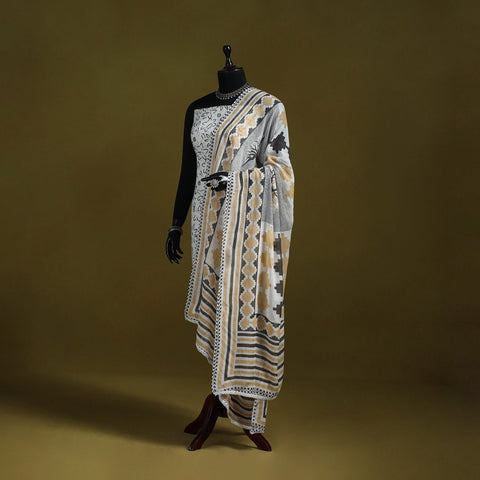 Cotton jaipur printed dupatta 41 - handcrafted