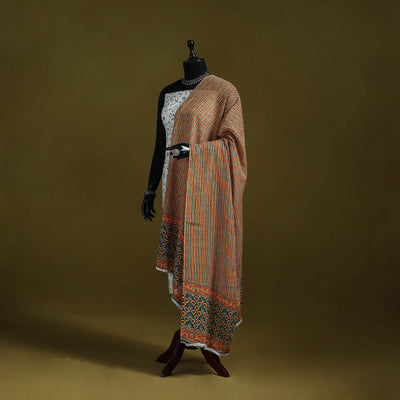 Cotton jaipur printed dupatta 42 - handcrafted