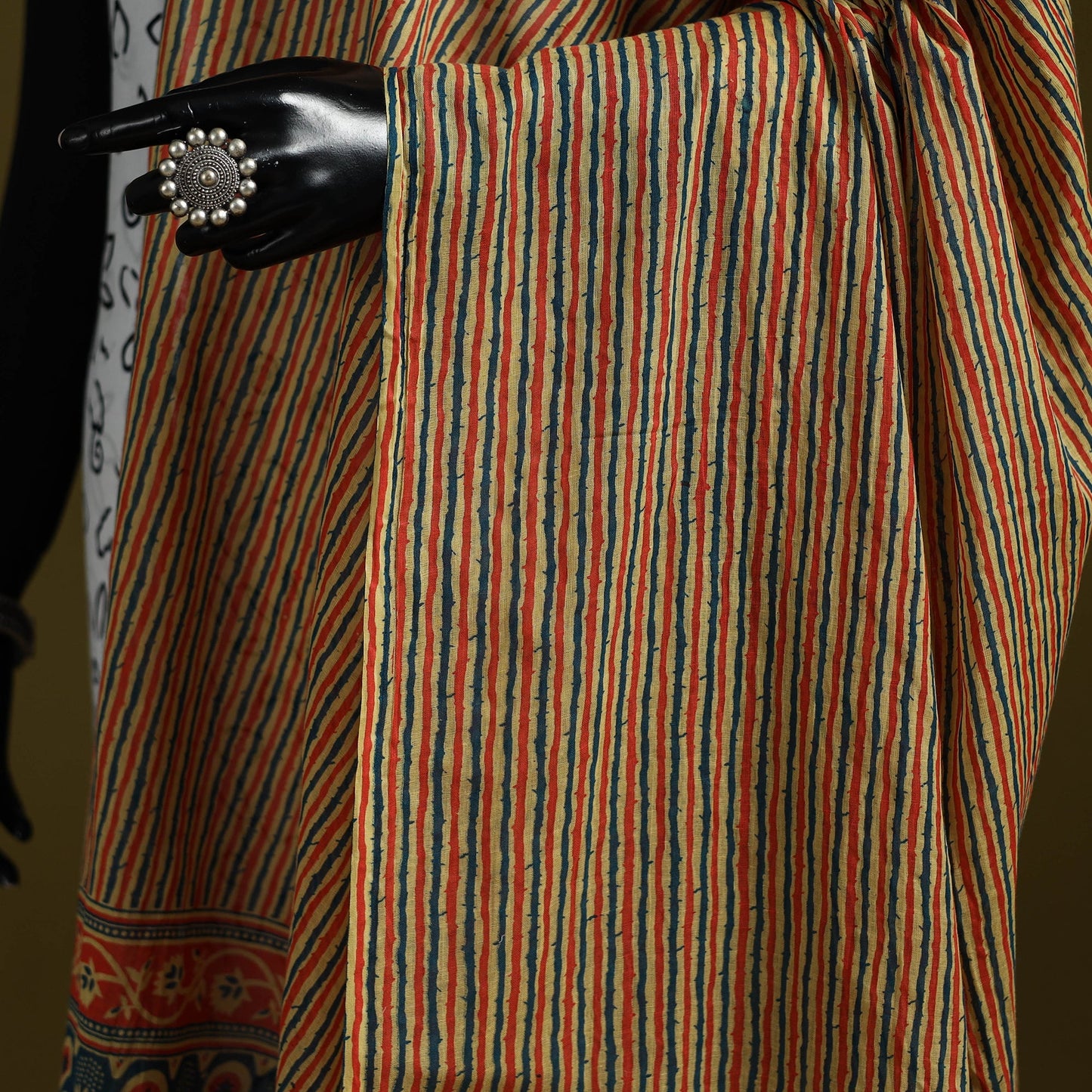 Cotton jaipur printed dupatta 42 - handcrafted