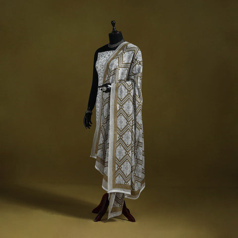 Cotton jaipur printed dupatta 44 - handcrafted