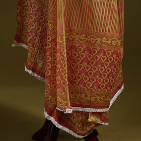 Cotton jaipur printed dupatta 55 - handcrafted