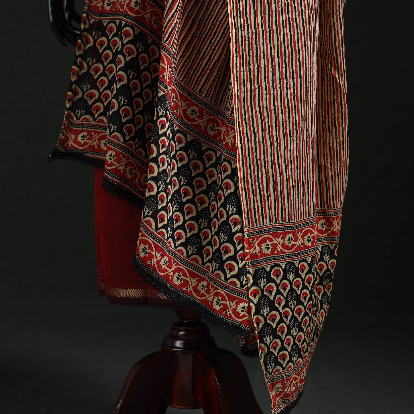 Cotton jaipur printed dupatta 91 - handcrafted
