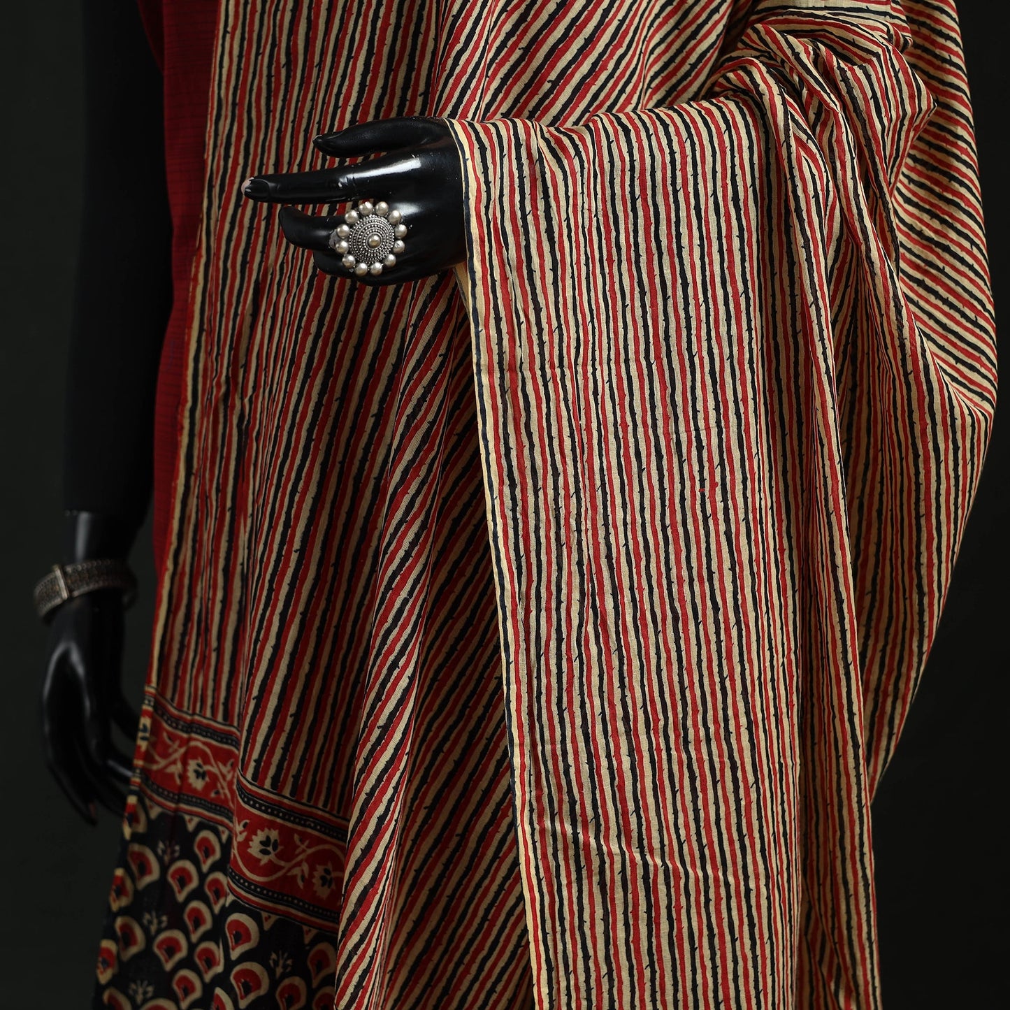 Cotton jaipur printed dupatta 91 - handcrafted