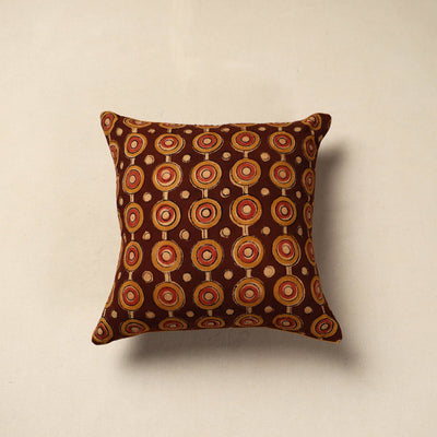  Block Print Cotton Kalamkari Cushion Cover