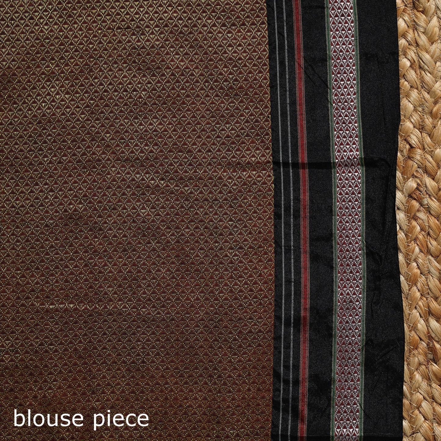 Cotton khun saree with chikki paras border 11 - handcrafted