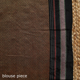 Cotton khun saree with chikki paras border 11 - handcrafted