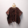 Brown Ajrakh Block Print Cotton Kids Kaftan (3-4 Years)