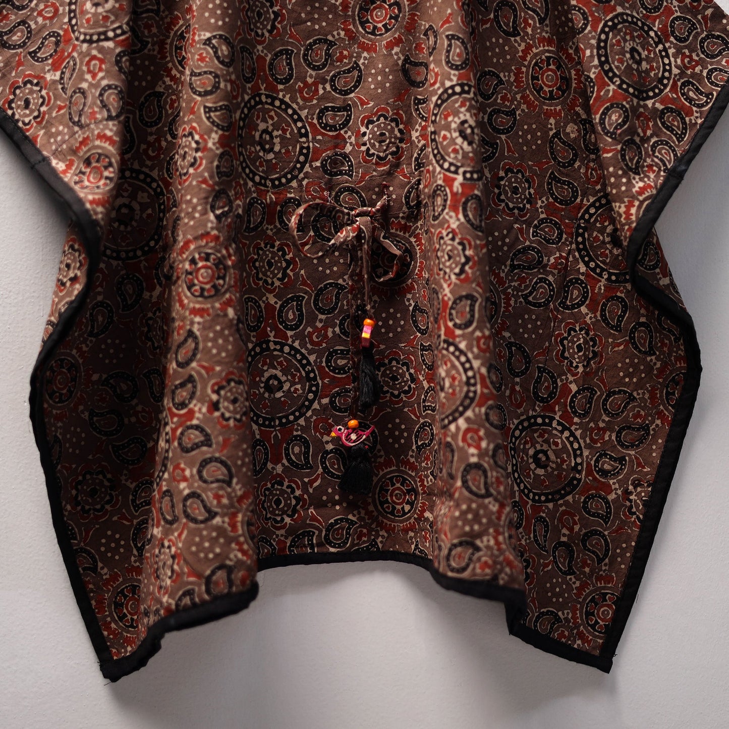 Brown - cotton kids kaftan (3-4 years) 25 - handcrafted