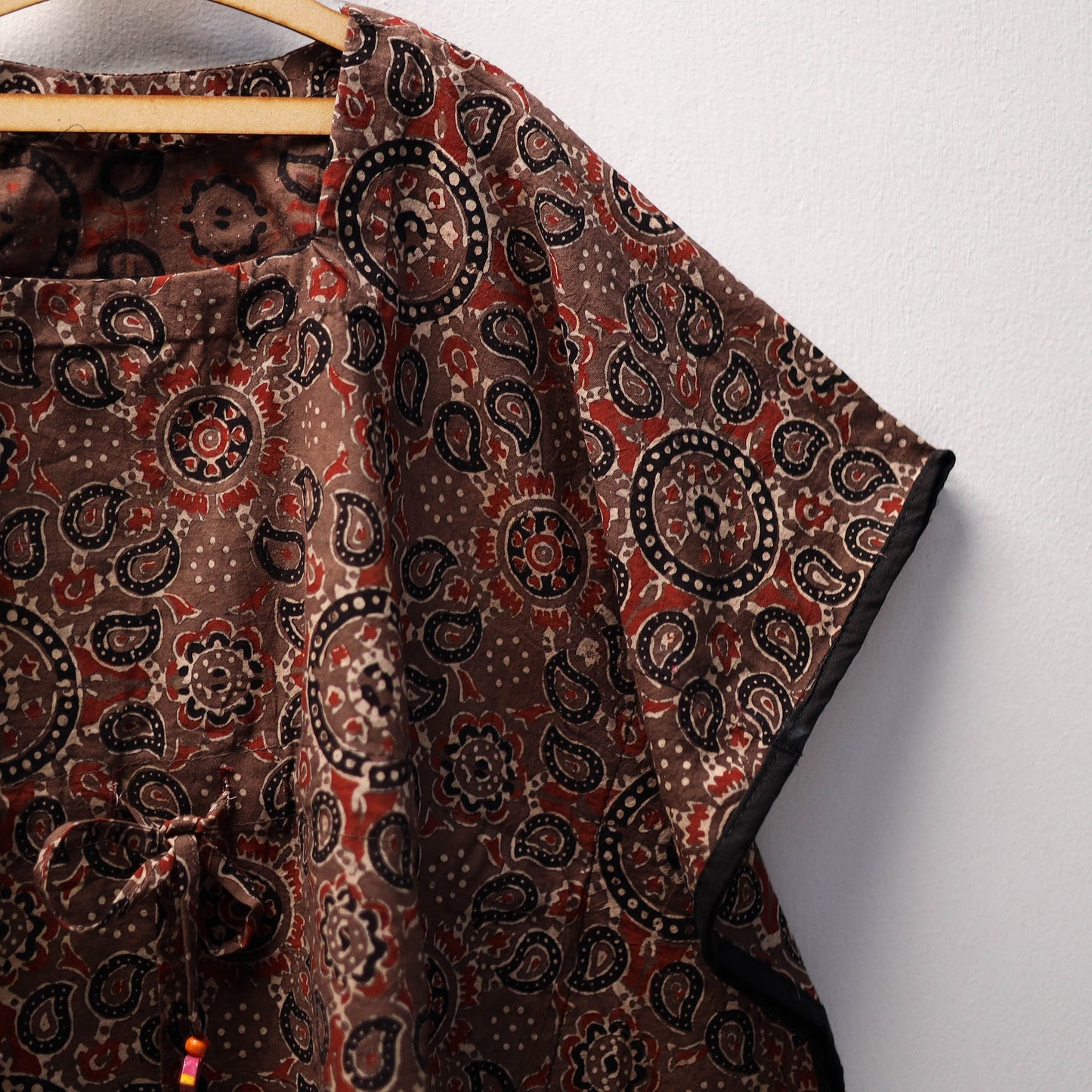 Brown - cotton kids kaftan (3-4 years) 25 - handcrafted