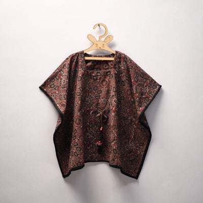 Brown - cotton kids kaftan (3-4 years) 25 - handcrafted