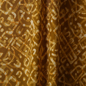 Brown - cotton kutch batik fabric 05 - handcrafted