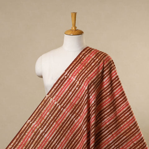 Brown - cotton kutch batik fabric 15 - handcrafted