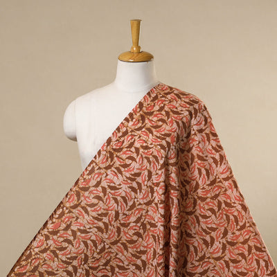 Brown - cotton kutch batik fabric 33 - handcrafted