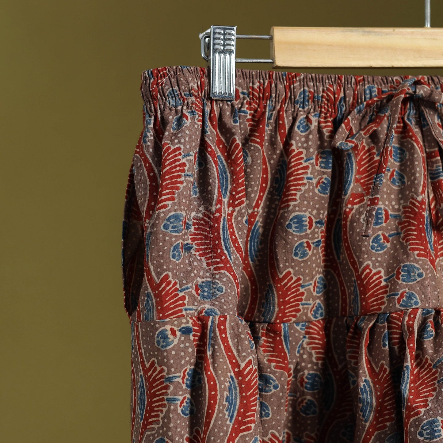 Brown - cotton natural dyed salwar 02 - handcrafted