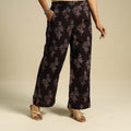 Brown Block Print Cotton Ajrakh Palazzo