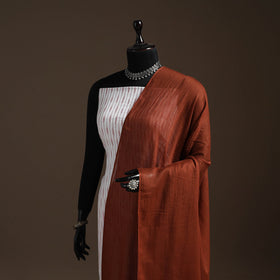 Cotton plain dupatta 12 - handcrafted