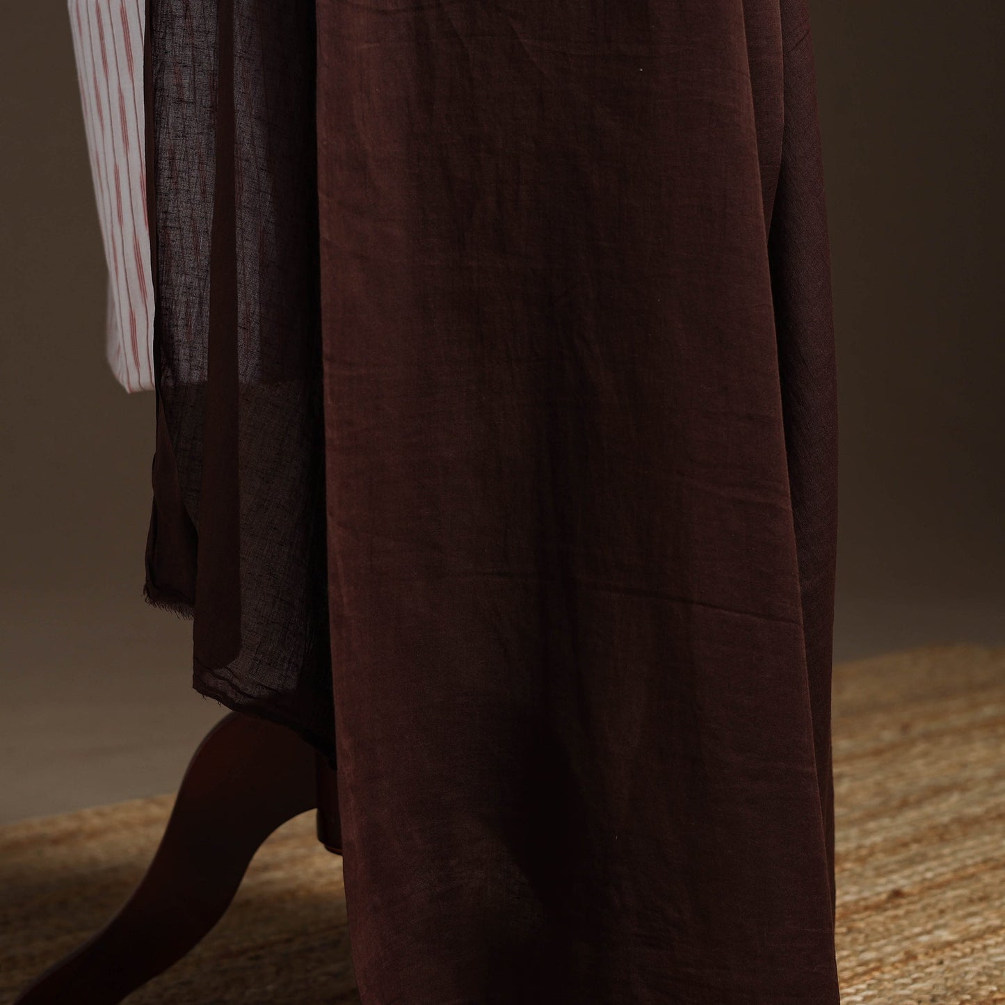 Cotton plain dupatta 14 - handcrafted