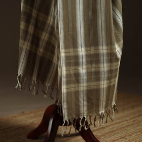 Cotton plain dupatta with thread border 30 - handcrafted