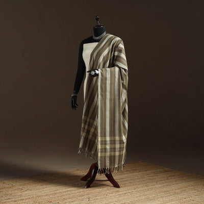 Cotton plain dupatta with thread border 30 - handcrafted