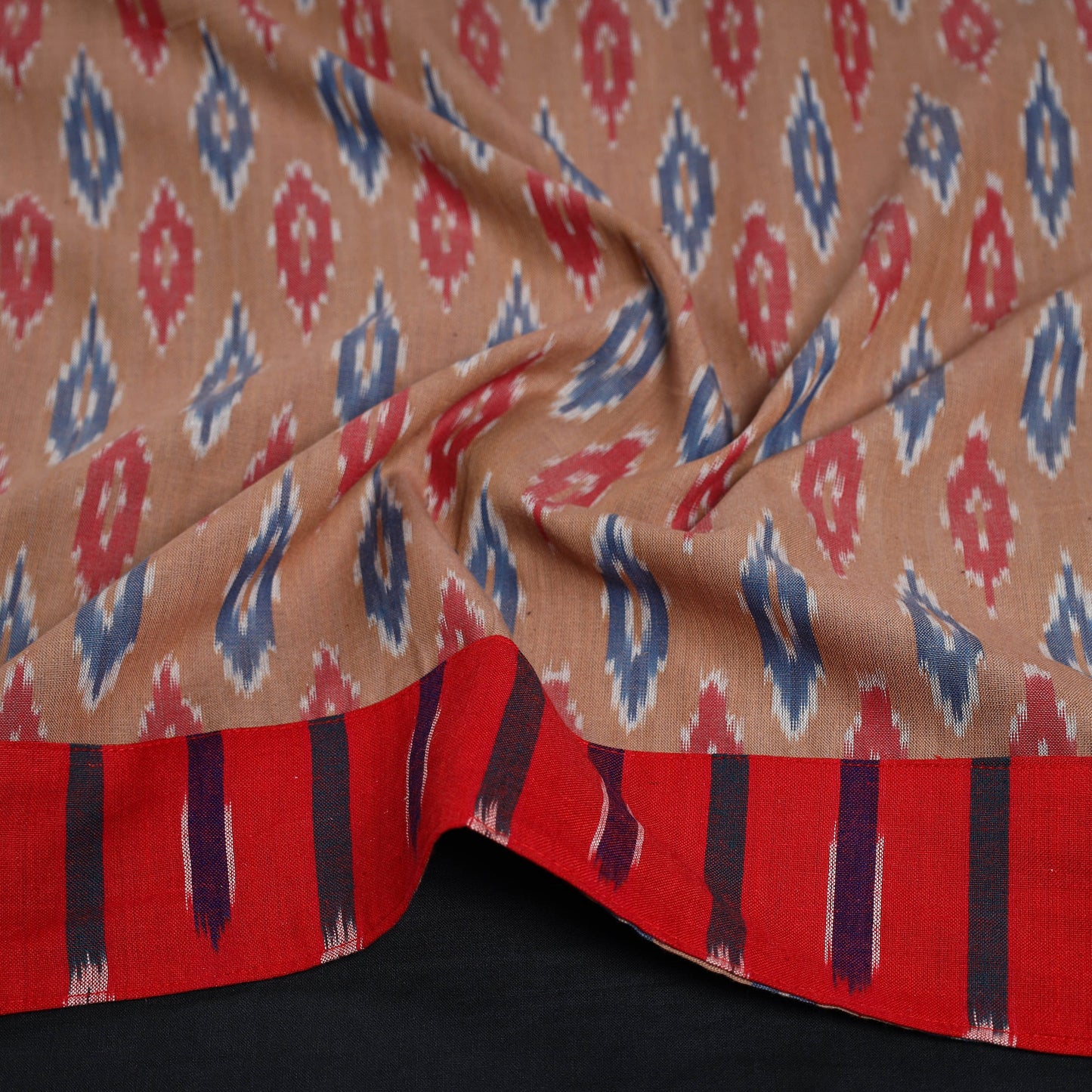 Buy Brown Cotton Pochampally Ikat Blouse Piece 