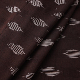 Brown Cotton Pochampally Ikat Fabric