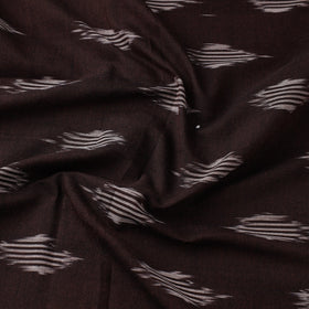 Brown Cotton Pochampally Ikat Fabric