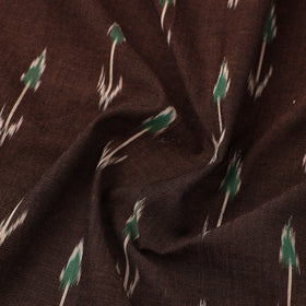 Buy Cotton Brown Pochampally Ikat Fabric Online in India