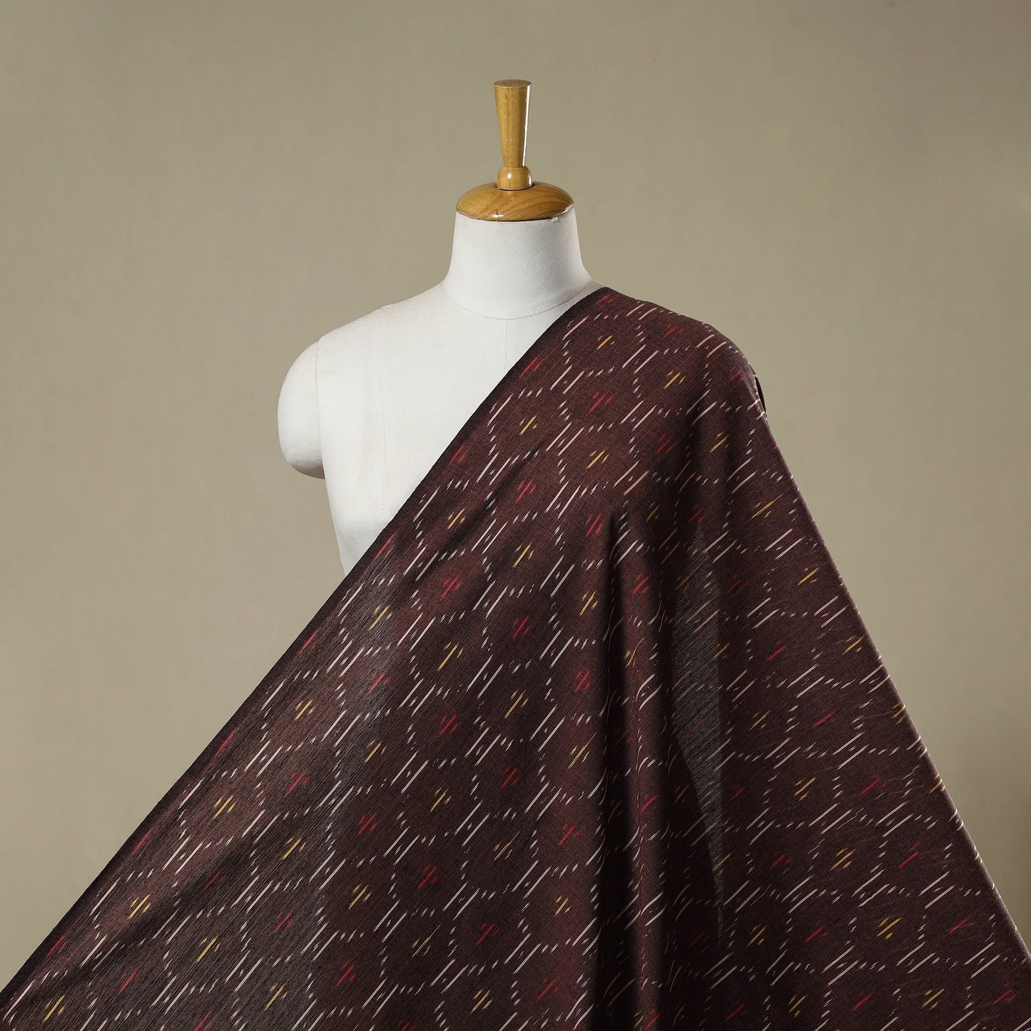 Cotton pochampally ikat fabric 11 - handcrafted