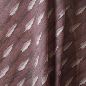 Brown - cotton pochampally ikat fabric 12 - handcrafted