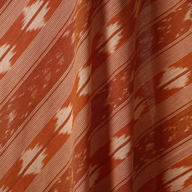 Brown - cotton pochampally ikat fabric 16 - handcrafted