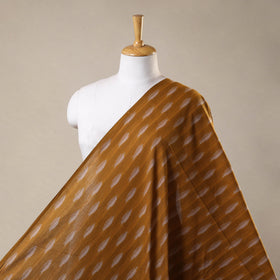 Brown - cotton pochampally ikat fabric 19 - handcrafted
