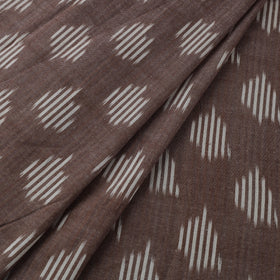 Brown Cotton Pochampally Ikat Fabric