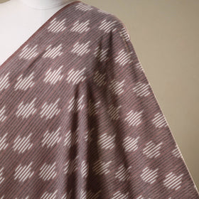 Brown - cotton pochampally ikat fabric 40 - handcrafted