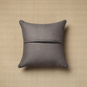 Brown - Cotton Printed Kalamkari Cushion Cover (16 x 16 in) 12