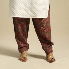 Brown Block Print Cotton Ajrakh Salwar