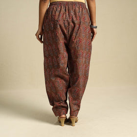Brown Block Print Cotton Ajrakh Salwar
