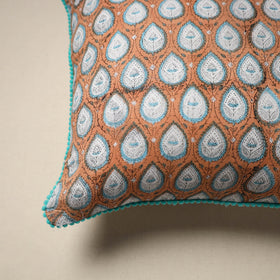 Cotton sanganeri cushion cover 08 - handcrafted
